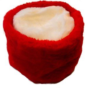 The Hayden Lane Collection American-Made Red & White Faux Fur Winter Hat